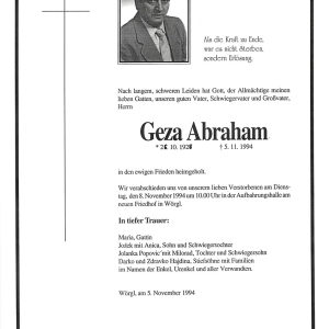 Abraham Geza G